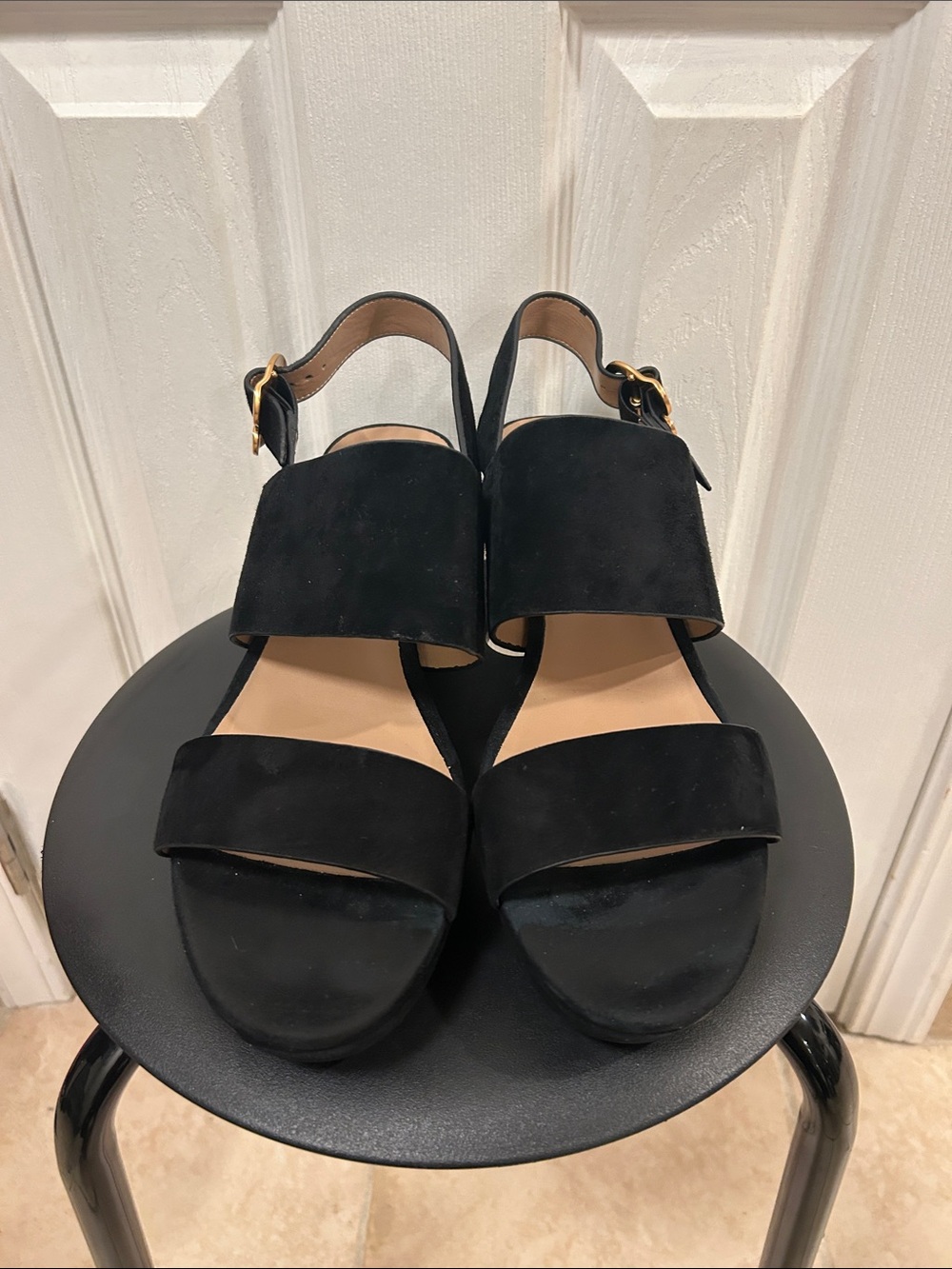 Aerosoles Suede Sandals Size 12 - Picture 3 of 9